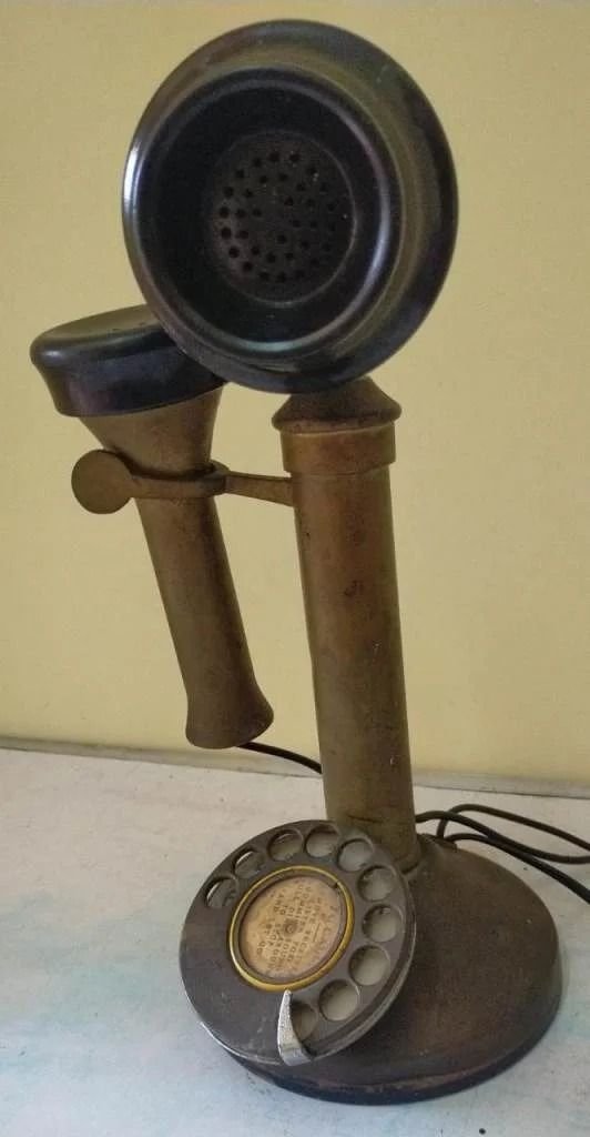 Antique/Vintage Decorative Brass Metal phone